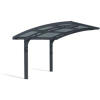 Palram - Canopia Aluminium Bogencarport Arizona Wave 5000 gewellt Anthrazit 495x289 cm