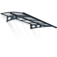 Palram - Canopia Herald 2230 Vordach Haustür Anthrazit 139x224x33 cm