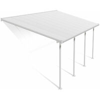 Palram - Canopia Aluminium Terrassenüberdachung Feria Weiß 295x610x305 cm