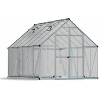 Palram - Canopia Aluminium Gewächshaus Essence 812 Silber 366x243x231 cm