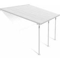 Palram - Canopia Aluminium Terrassenüberdachung Feria Weiß 295x425x305 cm
