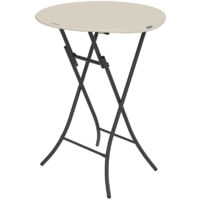 Lifetime Kunststoff Klapptisch Partytisch Bistrotisch Weiß Ø84x110 cm