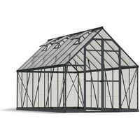 Palram - Canopia Aluminium Gewächshaus Balance 816 Anthrazit 487x244x229 cm