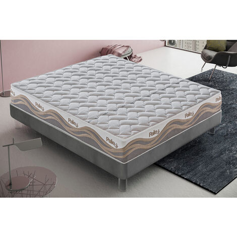 Pale Matratze - 25 cm hoch - 2000 Taschenmikrofedern - 5 cm Memory-Schaum - Wärmeempfindlicher abnehmbarer Bezug 100x190 (1/4)