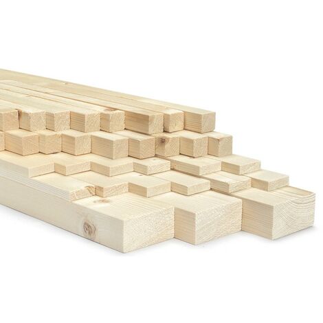 Listelli Legno Massello Abete 40x40 Mm - 4 Pezzi Da 3 Metri Piallati - Foto 10