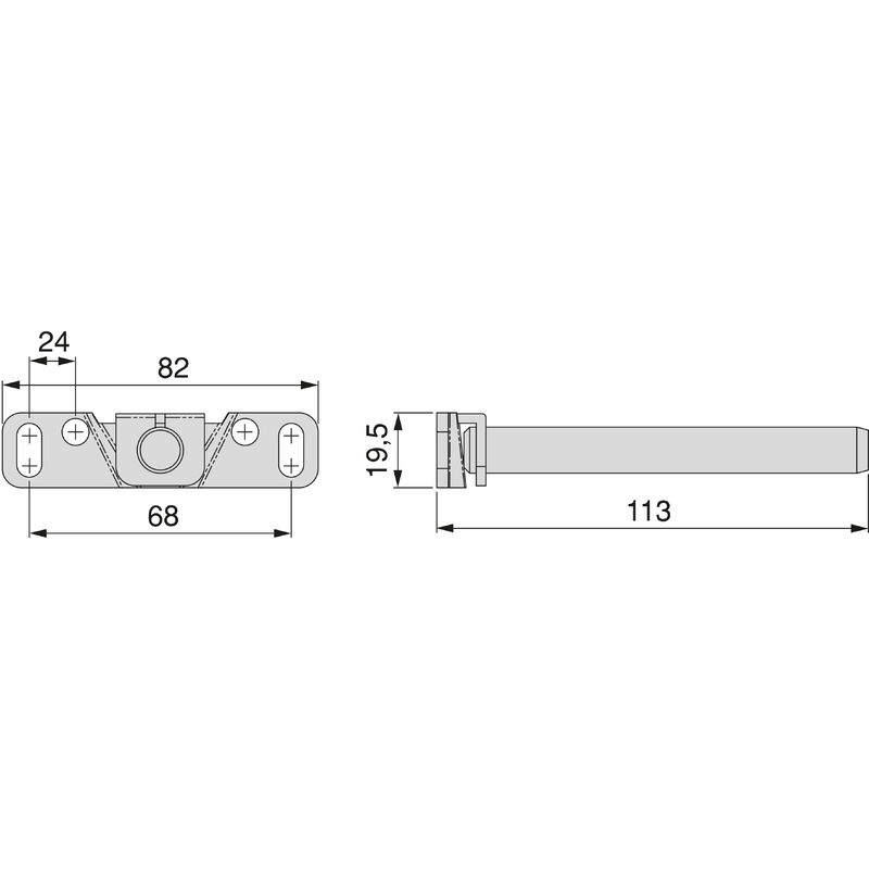 4015005 - Supporto a scomparsa per mensola in legno Mirage (L.11 P.7 H.4) 1  SET 