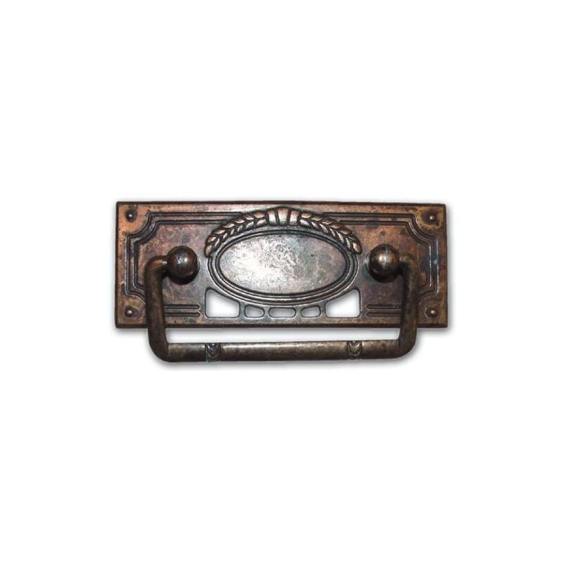 Maniglia Maniglietta per Mobili Ottone Antico Metal Style 100x46 mm