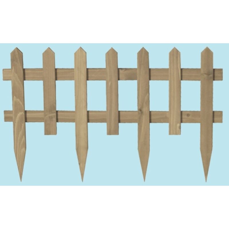 Recinto Per Prato Bianco 17 Pezzi / 10 M – Delimitazione Decorativa Per Aiuole E Giardini, Altezza 22.5 Cm, In Polipropilene Resistente
