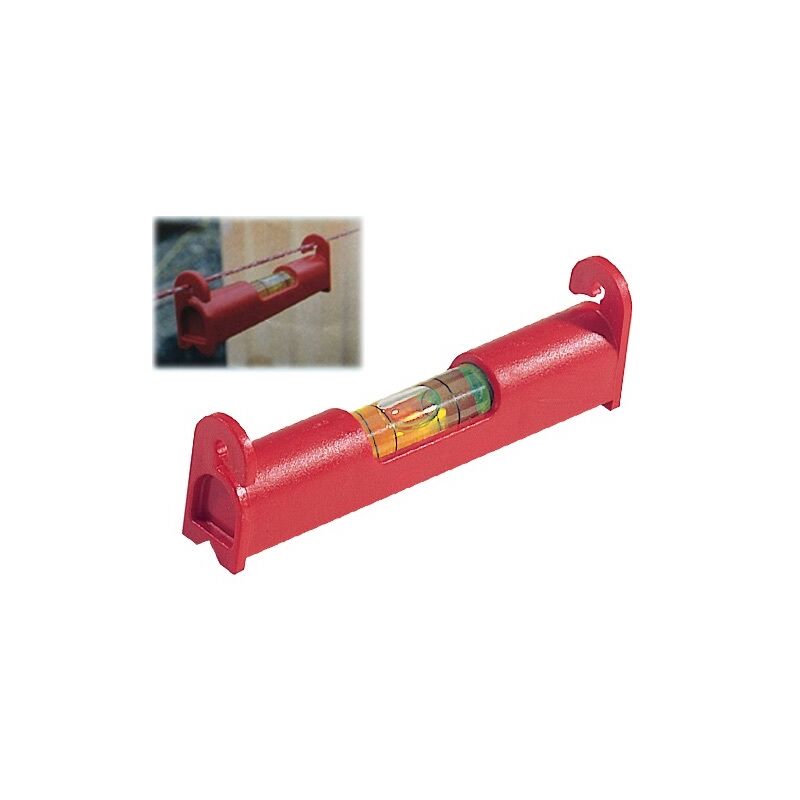 Livella Per Fili UZ/8 Da 8 Cm | Livella In Resina Con Base Scanalata E Fiale Infrangibili | Attrezzo Da Posa - 6