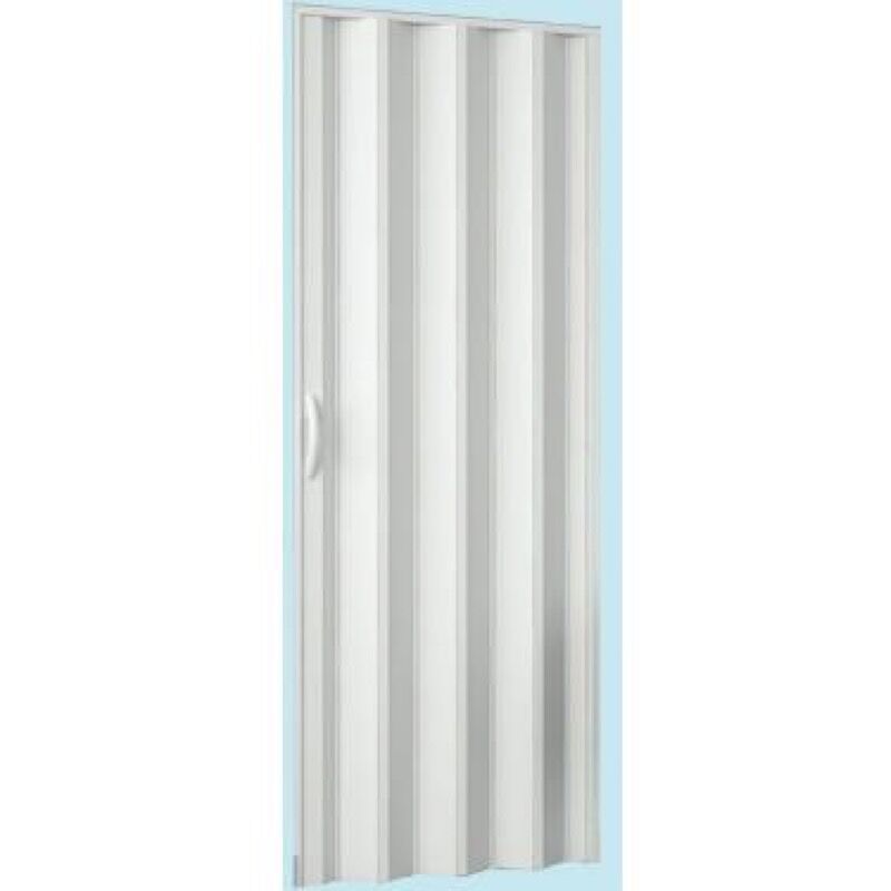 Porte porta a soffietto in pvc 82x210 cm colore: bianco