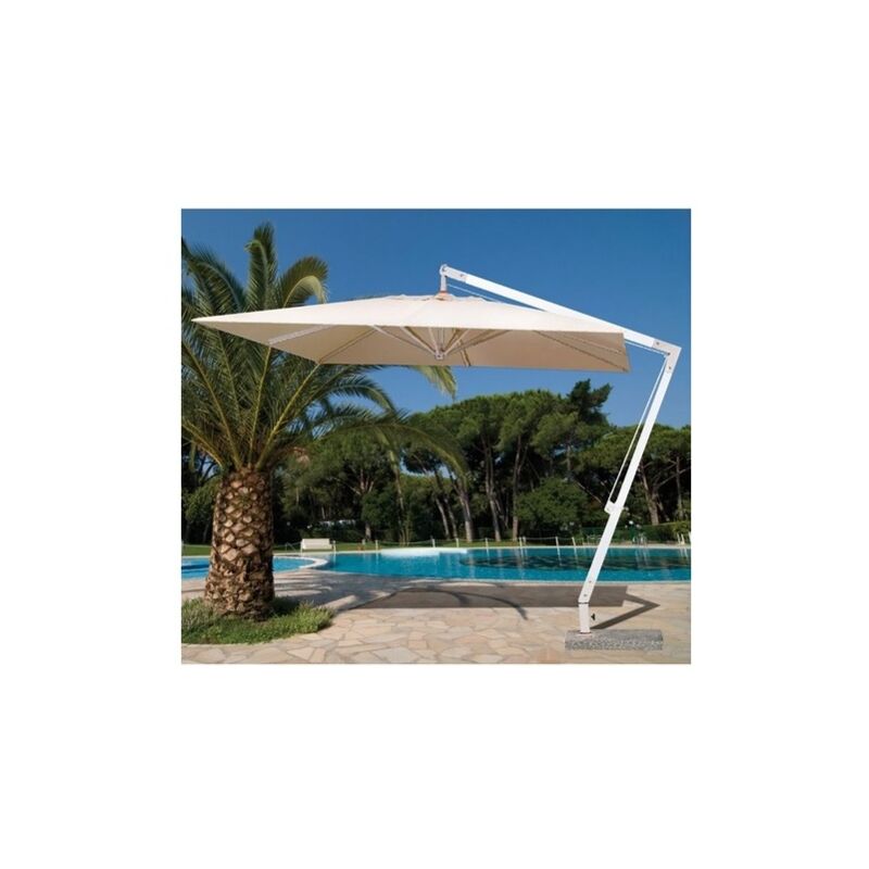 DOMINUS - ombrellone da giardino palo centrale in legno 3 x 3 m