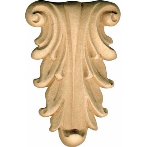 Fregio per Mobili in Pasta di Legno finitura Grezza 70x100 mm art.03.4866