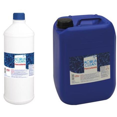 FLOCCULANTE LIQUIDO igienizzante per piscine PISCINA 1 Kg Acqua Clean