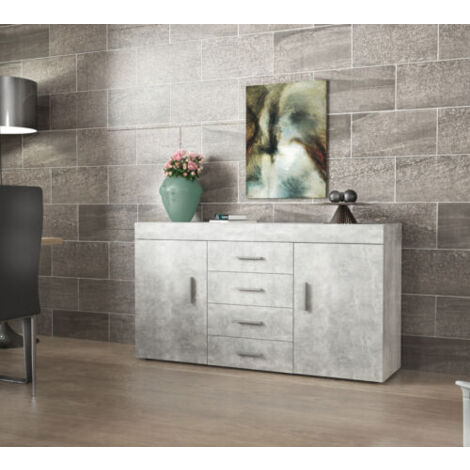 KIT MADIA 2 ANTE + 4 CASSETTI CM. 153X85X40 DIVERSI COLORI