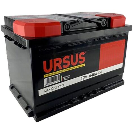 BATTERIA AUTO URSUS MAX 100Ah DX 12V 800A DIMENSIONI 31 x 17,5 x 19 cm LUBEX