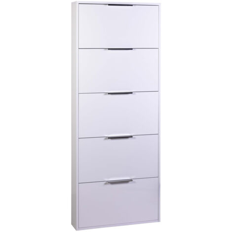 MOBILE SCARPIERA A 5 RIBALTE RIPIANI SINGOLE LINEA LAMIA CM. 15X65X164H (1/5)