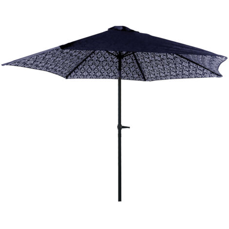 OMBRELLONE GIARDINO SPIAGGIA MARE ORIENTABILE COLORE BLU O TORTORA Ø 270CM (1/2)