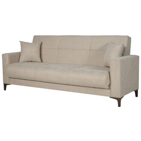 Divano Pronto Letto 3 Posti cm. 212x87x90 Con Contenitore Bravo Bacos
