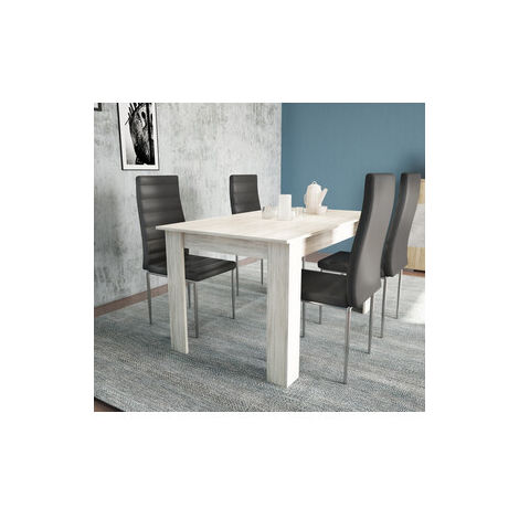 Tavolo Rettangolare Fisso cm. 110x80x75h spessore mm. 15 (1/5)