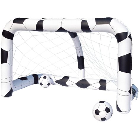 PORTA GIOCO CALCIO ARREDO BABY CON DUE PALLONI GONFIABILI CM. 213X122X137H