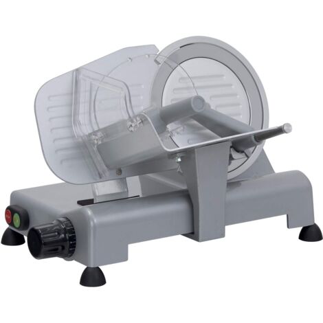 RGV LUSSO 195 GL - Affettatrice domestica ergonomica, Diametro Lama 195 mm, 110W, Argento, Pane
