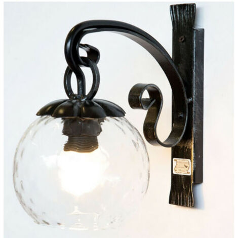 LANTERNA APPLIQUE PLAFONIERA MARGHERITA FERRO BATTUTO CRUCCOLINI LAMPADA LAMPADE