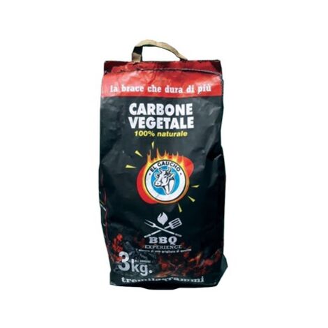 CARBONE CARBONELLA IN SACCHETTI DA KG. 5 PER CAMINETTI BARBECUE GRILL