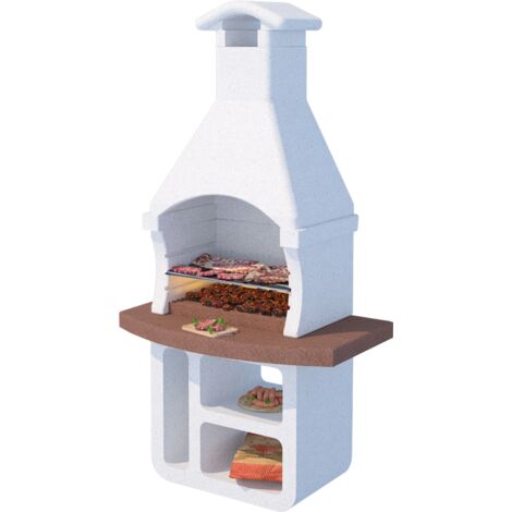 BARBECUE BETON TIZZO MURATURA PREFABBRICATO IN CEMENTO CM.L114xP70xH214