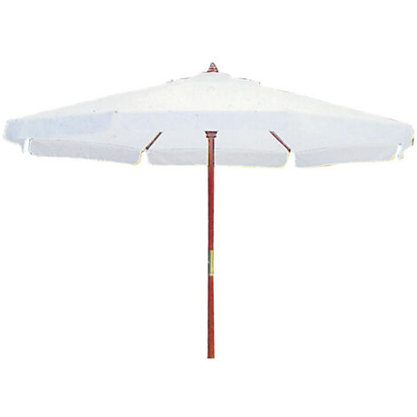 Ombrellone da Giardino Tondo con Bordo Palo in Legno Ø 350 cm (1/2)
