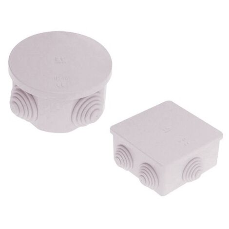 SCATOLE STAGNE DERIVAZIONE IP44 MM.40X80X80 COMPONENTI ELETTRICI
