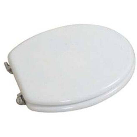 coprivaso copriwater tavoletta in legno universale classico bianco cm 37x45 (1/2)