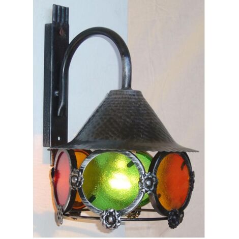 Applique In Ferro Battuto Due Luci 45 Cm - Foto 14