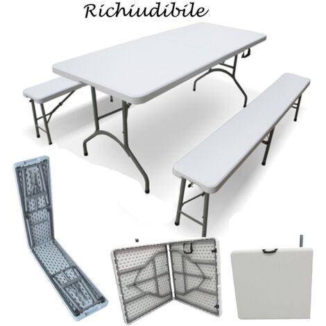 SET BIRRERIA IN POLIETILENE RIPIEGHEVOLE A VALIGIA CM. 183X76X74H PESO KG. 33 (1/4)