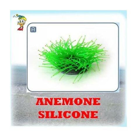Anemone in silicone per acquario acquari cm8,5x7h