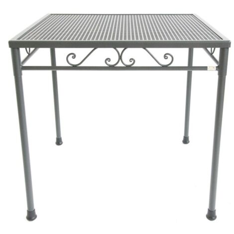 TAVOLO QUADRATO IN FERRO BATTUTO TAVOLI ARREDAMENTO ESTERNO