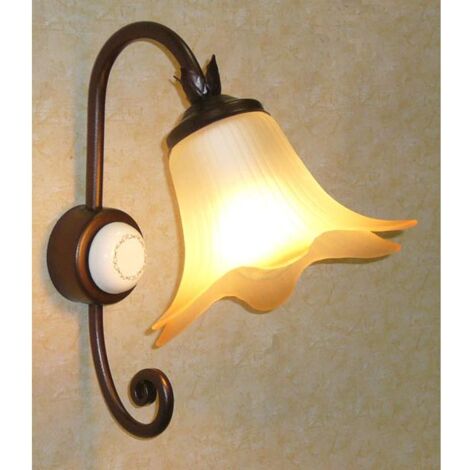 LAMPADA APPLIQUE DA MURO NUVOLA LAMPADE LAMPIONI LANTERNE APPLIQUE RUGGINE