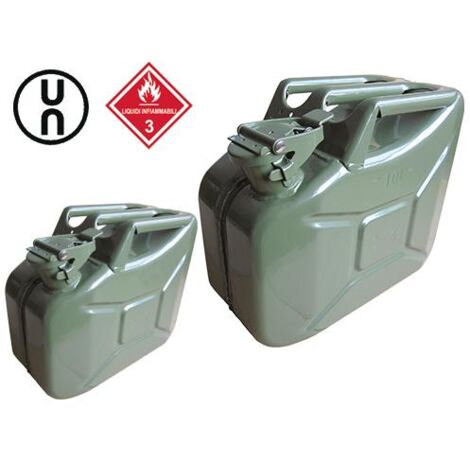 TANICHE BENZINA TANICA  METALLO PER CARBURANTE INFIAMMABILE BENZINA/DIESEL LT20 (1/6)