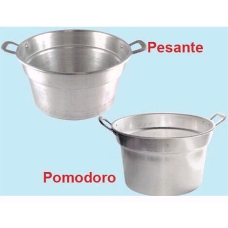PENTOLE PENTOLA CALDAIA IN ALUMINIO MODELLO PESANTE Ø 36 CM. - LT. 11 (1/6)