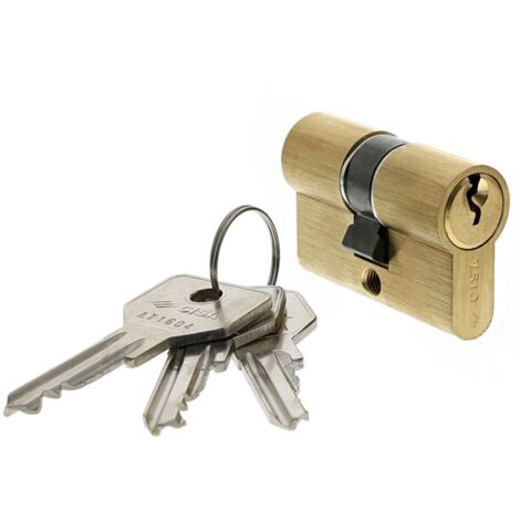 Cilindro Europeo Cisa Sagomato in Ottone - 27 - 27 mm - Sicurezza e Affidabilità (1/3)