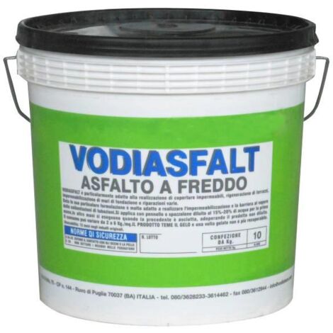 ASFALTO A FREDDO VODIASFALT LT. 3 EMULSIONE BITUMINOSA IMPERMEABILIZZANTE