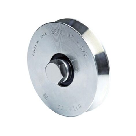 RUOTE RUOTA COMUNELLO PER CANCELLI CON BULLONE ART. 300V ØMM.80 - Portata kg.300 (1/6)
