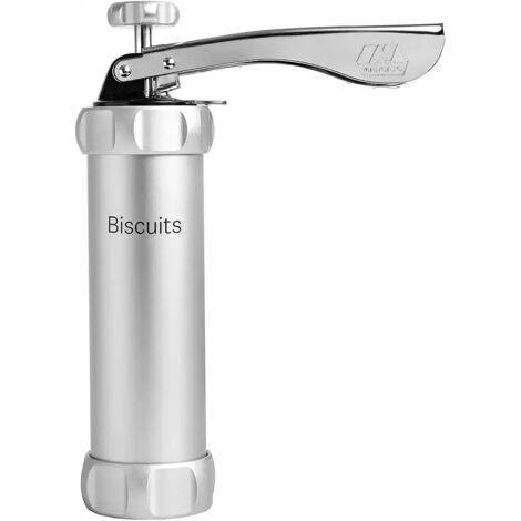 Pressa Per Biscotti Con 8 Stampi - Macchina Per Pasta Frolla Con Siringa Per Decorare Torte E Dolci