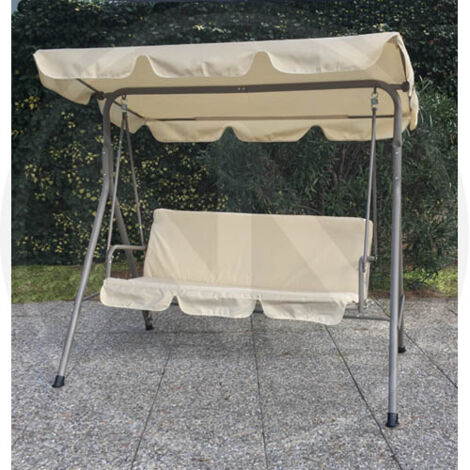 DONDOLO IN METALLO 3 POSTI AMANTEA PAPILLON CM. 170x110x153 (1/2)