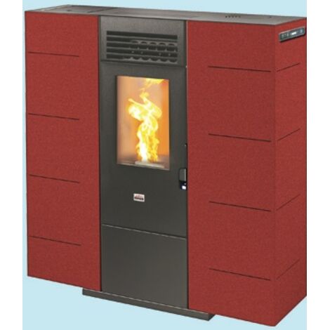 STUFE STUFA A PELLET QUEEN SLIM 6 POTENZA Kw/h 6,14 DIMENSIONI CM.89x25xH89