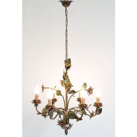 LAMPADE LINEA CAMELIA LAMPADARIO A 6 LUCI