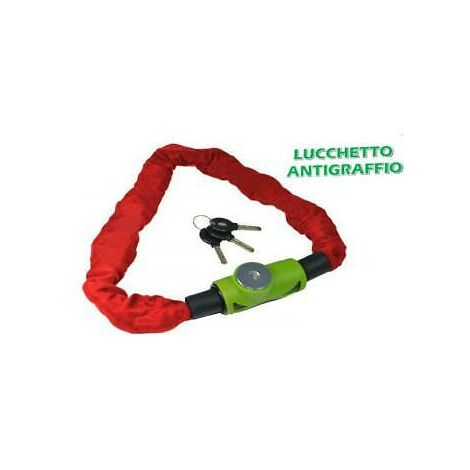 Catena Antifurto Moto 120cm Ø10mm - Acciaio Cementato Con Copertura Nylon - Foto 6