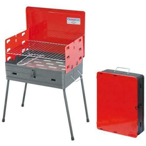 Barbecue a CarboneRichiudibile in Valigetta Portatile Happy - 41x30xh48 cm (1/2)