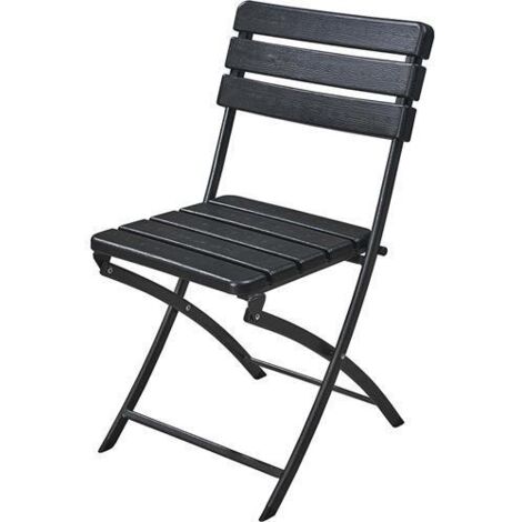 SEDIA CIRELLA EFF. LEGNO 54X44,5X80,5HCM ACC. PVC PAPILLON NERO