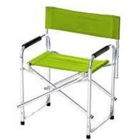 SEDIA REGISTA ALLUMINIO PIEGHEVOLE 47x57x78cm MAX 110kg VERDE GIARDINO VERDELOOK (1/3)