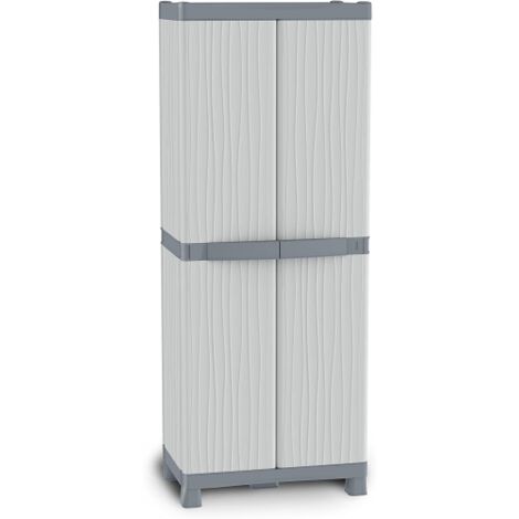 1PZ ARMADIO TERRY WAVE 2ANTE CM 70X44X181H QUATTRO RIPIANI CON PORTASCOPE 3700U